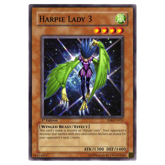 Yu-Gi-Oh! - Structure Deck - Lord of the Storm - Harpie Lady 3 (Common) SD8-EN015