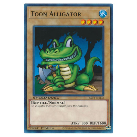 Yu-Gi-Oh! - Speed Duel Starter Decks - Match of the Millennium - Toon Alligator (Common) SS04-ENB03