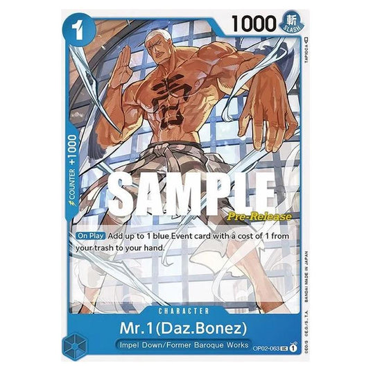 One Piece - OP-02: Paramount War Promos - Mr.1 (Daz.Bonez) - OP02-063