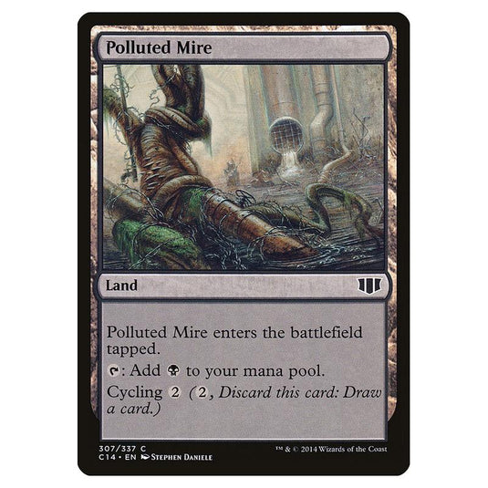 Magic The Gathering - Commander 2014 - Polluted Mire - 307