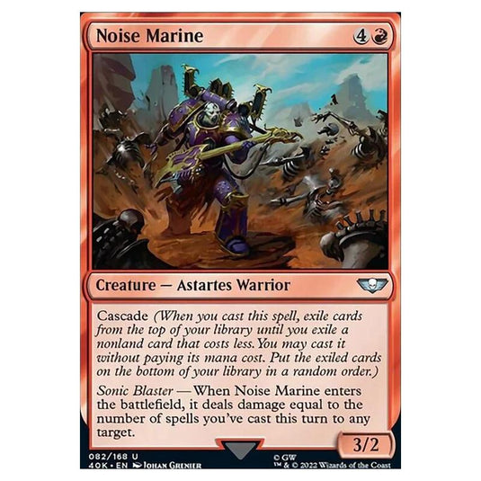 Magic The Gathering - Universes Beyond - Warhammer 40k - Noise Marine - 082/168