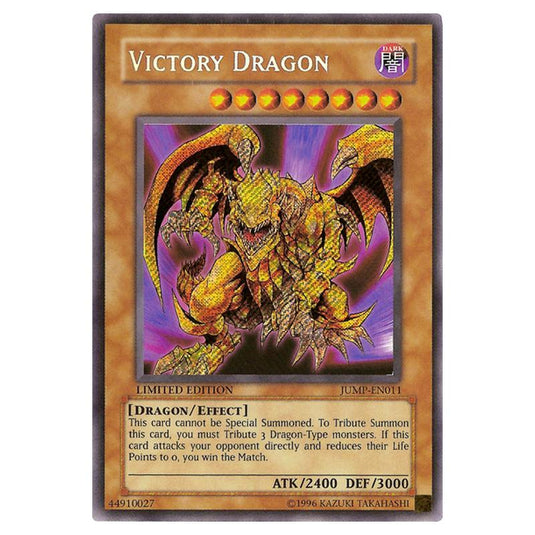 Yu-Gi-Oh! - Shonen Jump Vol. 5, Issue 1 promotional card - Victory Dragon (Secret Rare) JUMP-EN011