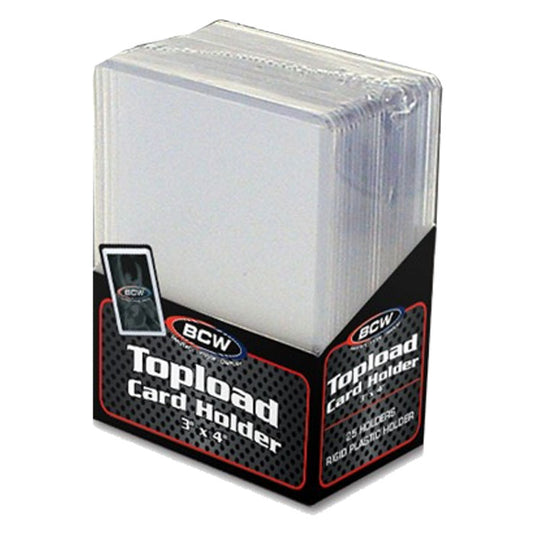 BCW - Topload Card Holder - TopLoaders 3" X 4" (25)