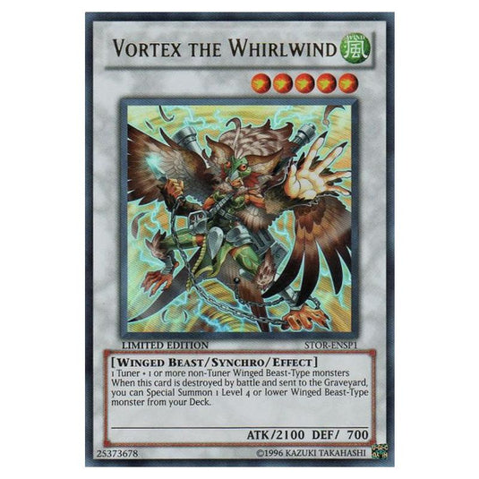 Yu-Gi-Oh! - Storm of Ragnarok Sneak Peek Participation Card - Vortex the Whirlwind (Ultra Rare) STOR-ENSP1