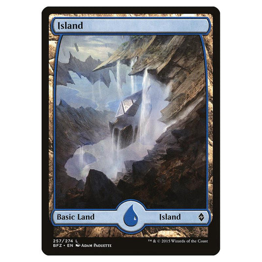 Magic The Gathering - Battle For Zendikar - Island - 257/274