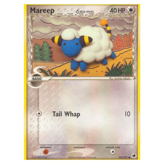 Pokemon - EX Dragon Frontiers - Mareep δ Delta Species - 054