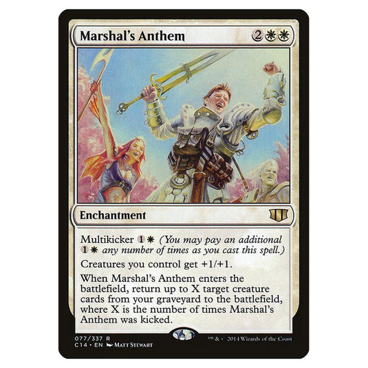 Magic The Gathering - Commander 2014 - Marshal\\'s Anthem - 77