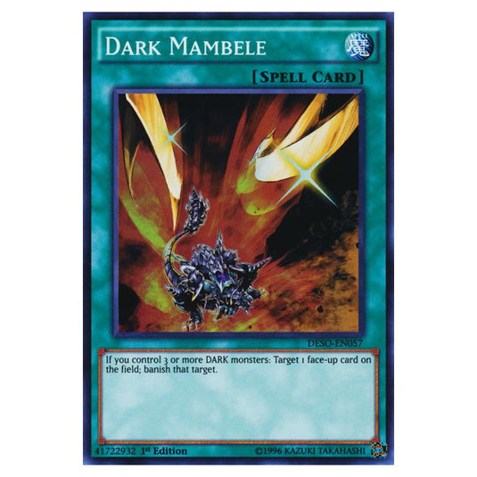 Yu-Gi-Oh! - Destiny Soldiers - Dark Mambele (Super Rare) DESO-EN057