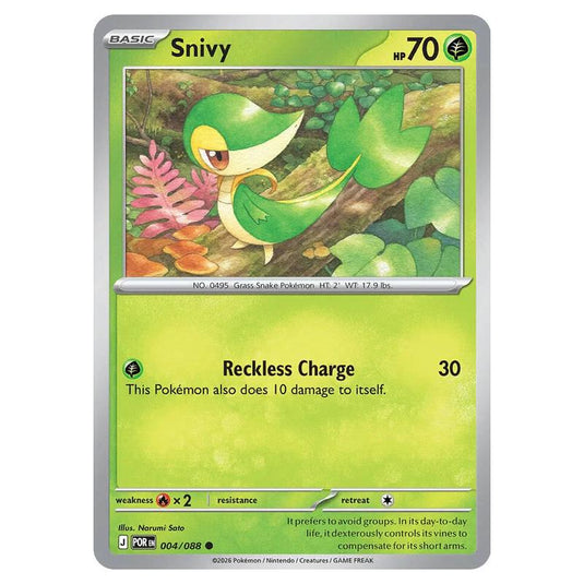 Pokemon - Mega Evolution - Perfect Order - Snivy - 004/088