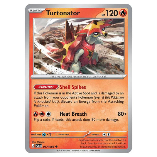 Pokemon - Mega Evolution - Perfect Order - Turtonator - 017/088
