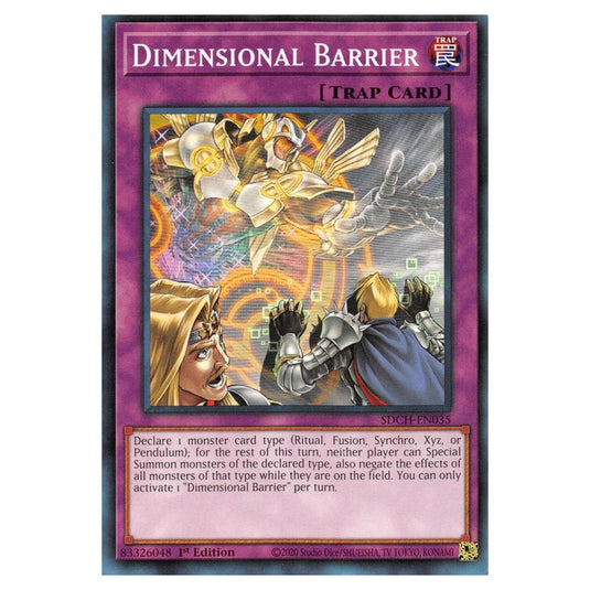 Yu-Gi-Oh! - Structure Deck - Spirit Charmers - Dimensional Barrier (Common) SDCH-EN035
