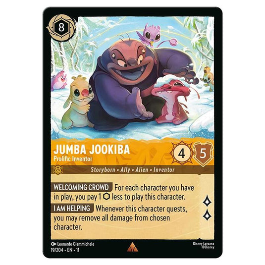 Lorcana - Winterspell - Jumba Jookiba - Prolific Inventor (Rare) - 019/204