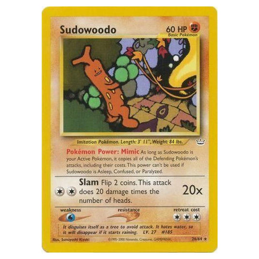 Pokemon - Neo Revelation - Sudowoodo - 26/64/64