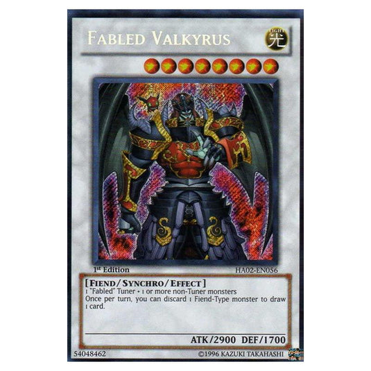 Yu-Gi-Oh! - Hidden Arsenal 2 - Fabled Valkyrus (Secret Rare) HA02-EN056