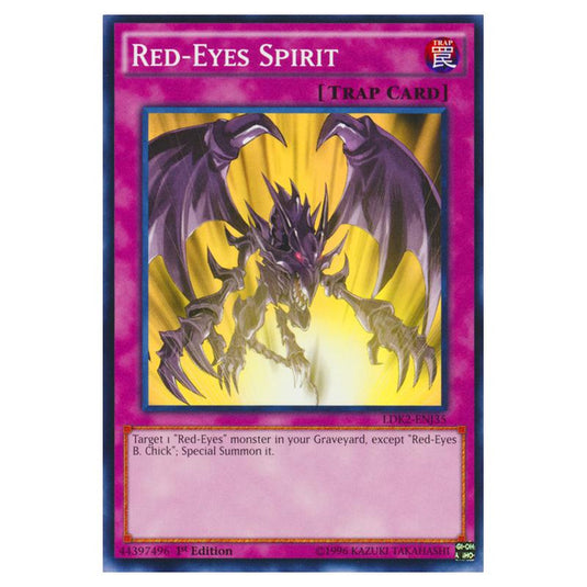 Yu-Gi-Oh! - Legendary Decks II - Red-Eyes Spirit (Common) LDK2-ENJ35