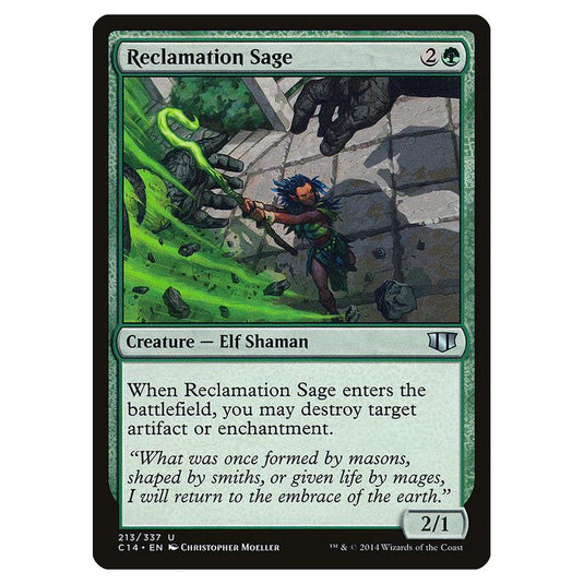 Magic The Gathering - Commander 2014 - Reclamation Sage - 213