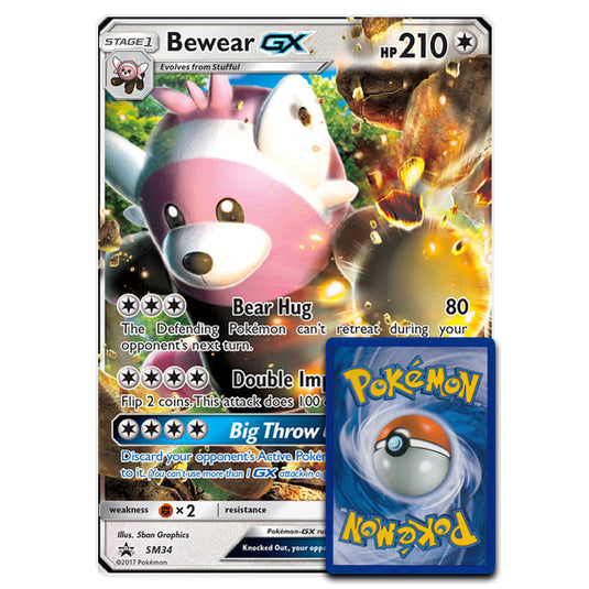 Pokemon - Sun & Moon - Bewear-GX SM34 (Oversized Card)