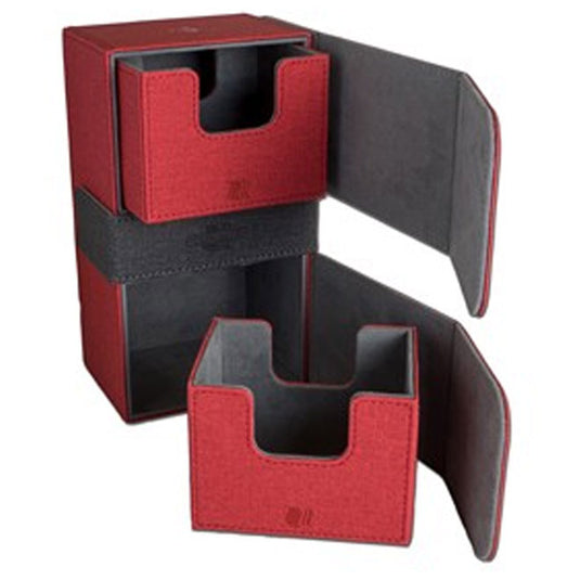 Blackfire Convertible Premium Deck Box Dual 200+ Standard Size Cards - Red