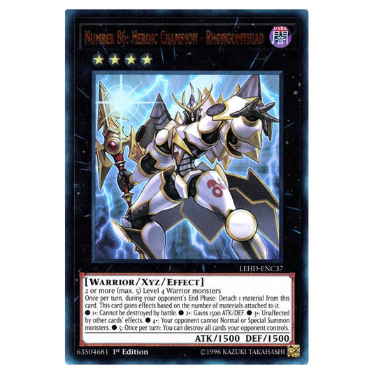 Yu-Gi-Oh! - Legendary Hero Decks - Number 86: Heroic Champion - Rhongomyniad (Ultra Rare) LEHD-ENC37