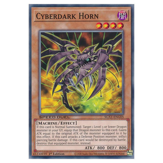 Yu-Gi-Oh! - Speed Duel GX - Duel Academy Box - Cyberdark Horn (Common) SGX1-ENG05