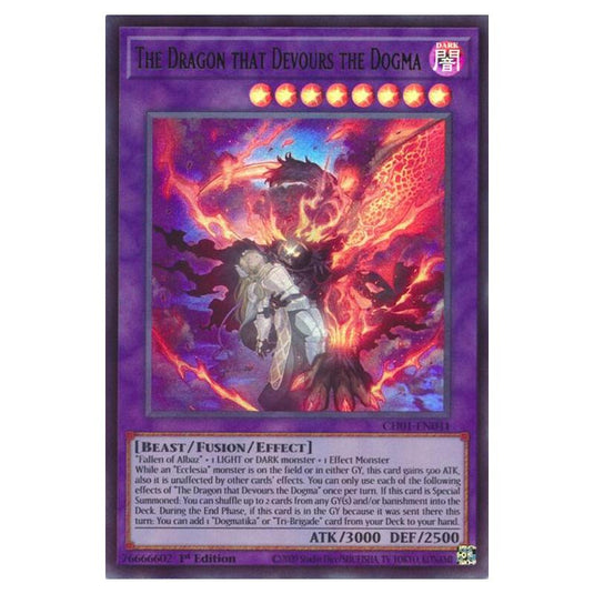 Yu-Gi-Oh! - The Chronicles Deck - The Fallen & The Virtuous - The Dragon that Devours the Dogma (Ultra Rare) - CH01-EN041