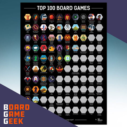 Board Game - Scratch-Off Poster - Top 100 (2021 Edition)