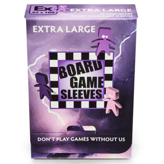 Board Games Sleeves - Extra Large Non-Glare (65x100mm) - 50 Sleeves