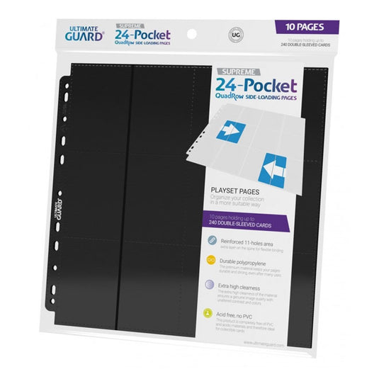 Ultimate Guard - 24-Pocket QuadRow Pages - Side-Loading