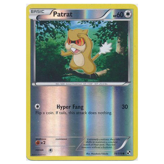 Pokemon - Black & White - (Reverse Holo) Patrat 78/114