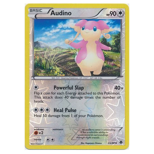 Pokemon - Black & White - Emerging Powers - (Reverse Holo) - Audino 83/98