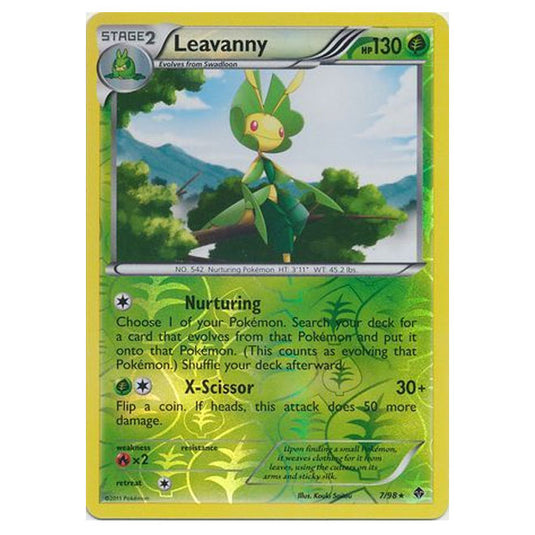 Pokemon - Black & White - Emerging Powers - (Reverse Holo) - Leavanny 7/98