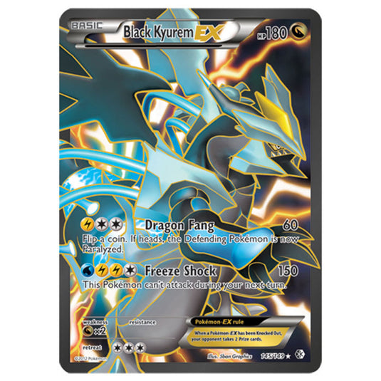 Pokemon - Black & White - Boundaries Crossed - Black Kyurem EX Full-Art 145/149