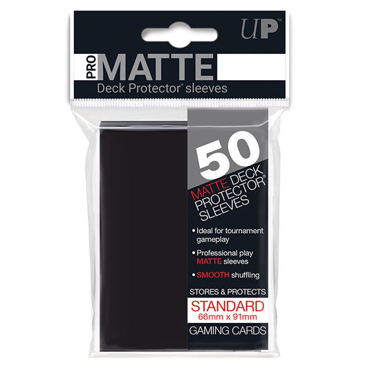 Ultra Pro - Standard Sleeves - Pro-Matte - Black (50 Sleeves)