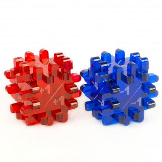 Blackfire Constructible Modificator-Dice - Blue & Red (2 Pack)