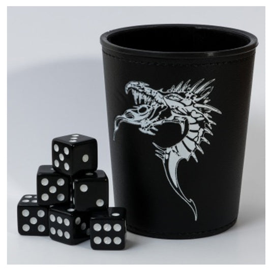 Blackfire Dice - Dice Cup - Black /w Dragon Emblem