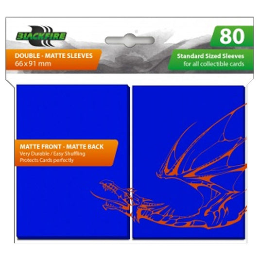 Blackfire - Standard Double-Matte - Blue (80 Sleeves) Blackfire - Standard Double-Matte - Blue (80 Sleeves)