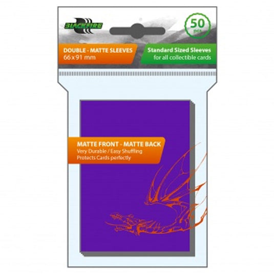 Blackfire - Standard Double-Matte Purple (50 Sleeves) Blackfire - Standard Double-Matte Purple (50 Sleeves)