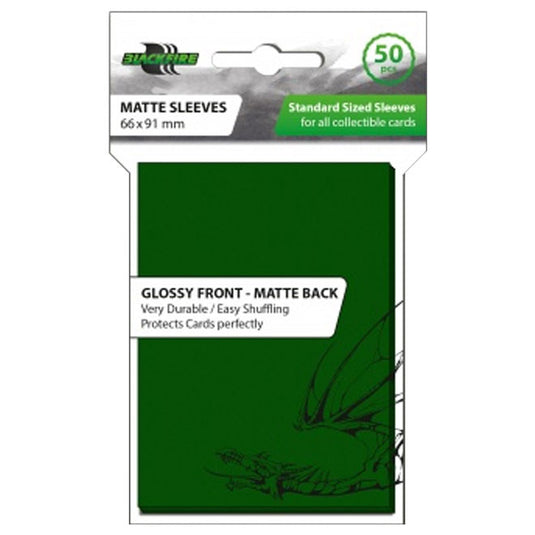 Blackfire - Standard Matte Sleeves - Green (50 Sleeves)