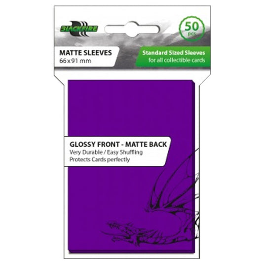 Blackfire - Standard Matte Sleeves - Purple (50 Sleeves)