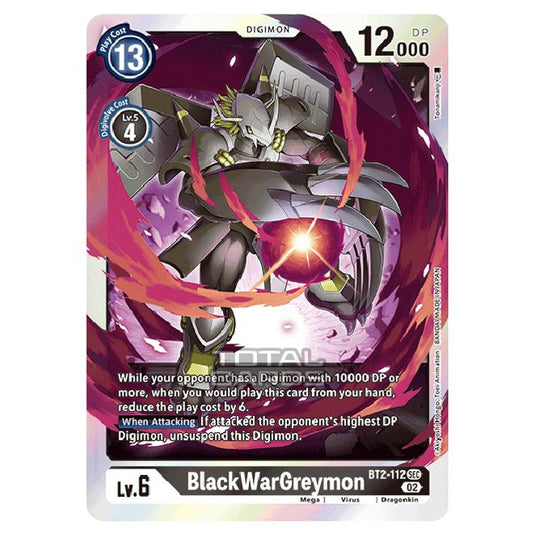 Digimon Card Game - RB-01: Resurgence Booster - BlackWarGreymon - (Alternative Art) - BT2-112a