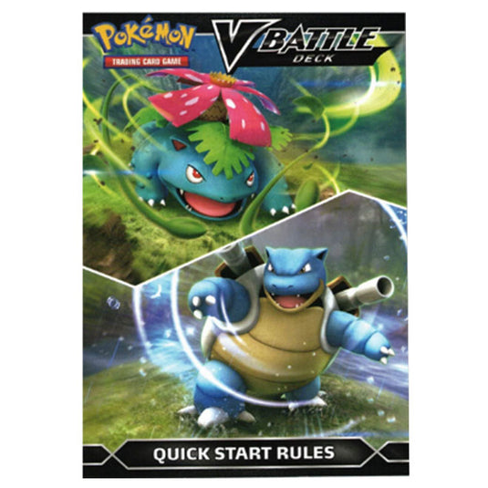 Pokemon - Venusaur & Blastoise - V Battle Deck - Quick Start Rules