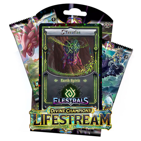 Elestrals TCG - Divine Champions - Lifestream - Blister Pack - Reverse Stellar Teratlas