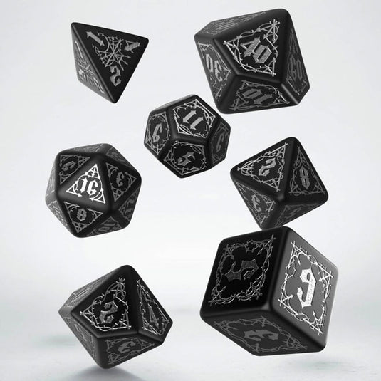 Bloodsucker Black & Silver Dice Set