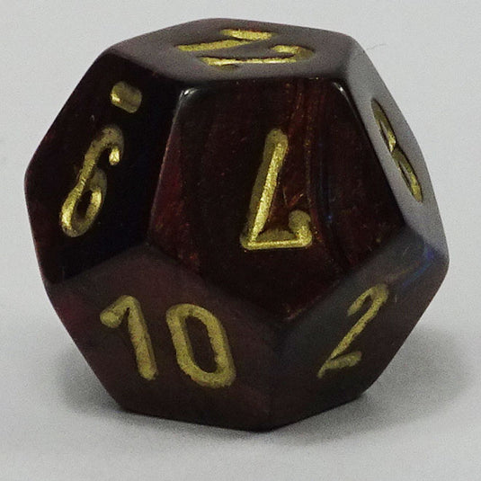 Chessex - Signature 16mm D12 - Scarab - Blue Blood with Gold