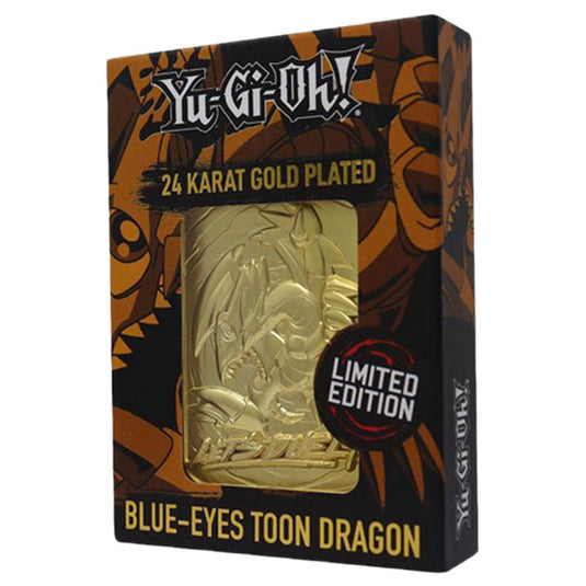 Yu-Gi-Oh! Limited Edition 24K Gold Plated Collectible - Blue-Eyes Toon Dragon