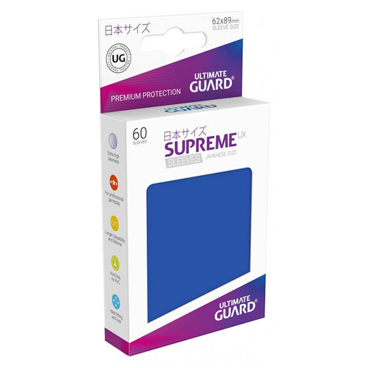 Ultimate Guard - Supreme UX Sleeves Japanese Size - Blue (60 Sleeves)