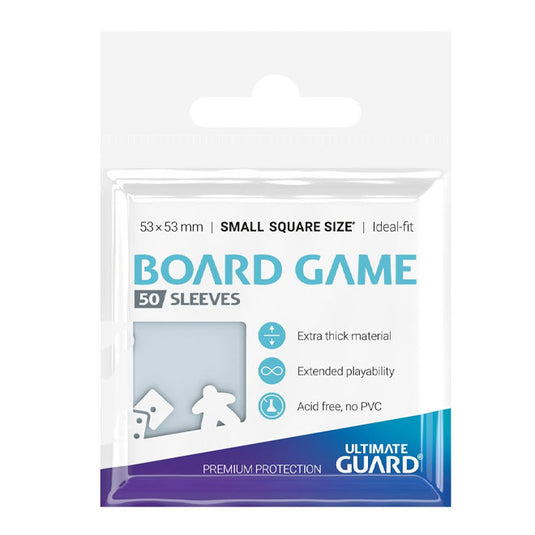 Ultimate Guard - Premium Soft Sleeves for Board Game Cards - Small Square (50)