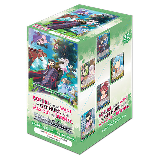 Weiss Schwarz - Bofuri I Don't Want To Get Hurt, So I'll Max Out My Defense - Booster Box (20 Packs)