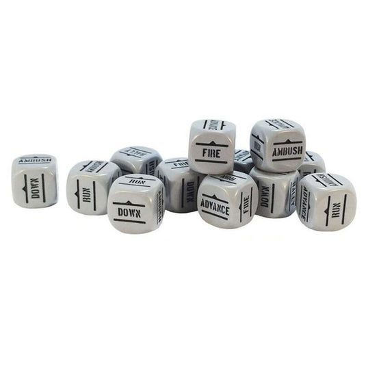 Bolt Action - Orders Dice - Grey