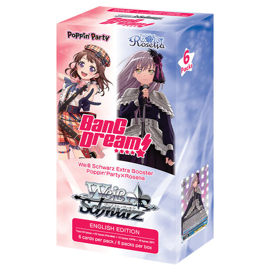 Weiss Schwarz - Poppin' Party×Roselia - Extra Booster Box (6 Packs)